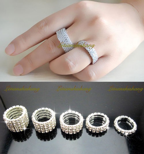 stretch band rings in Jewelry & Watches