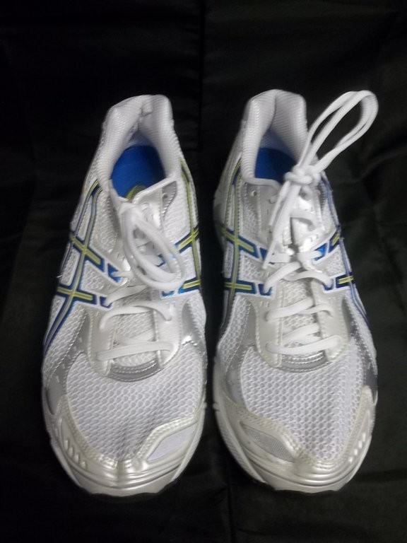 121.00 NWD ASICS Womens GEL 1160 Running Shoe,White/Blu​e/Lemon,11 