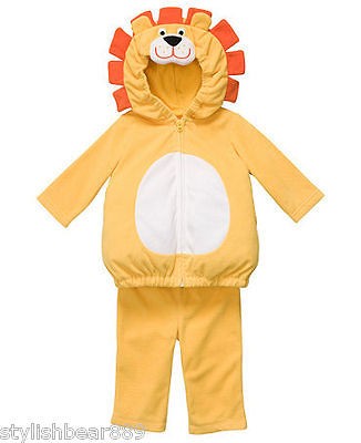 NWT CARTERS LION HALLOWEEN COSTUME BABY COMPLETE SET
