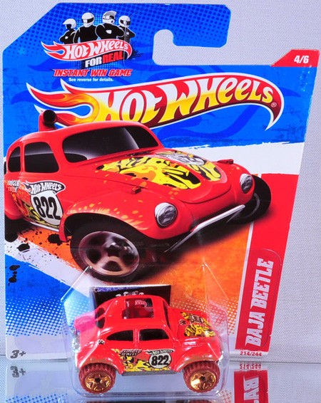 hot wheels baja beetle 2011 thrill racers jungle orange time