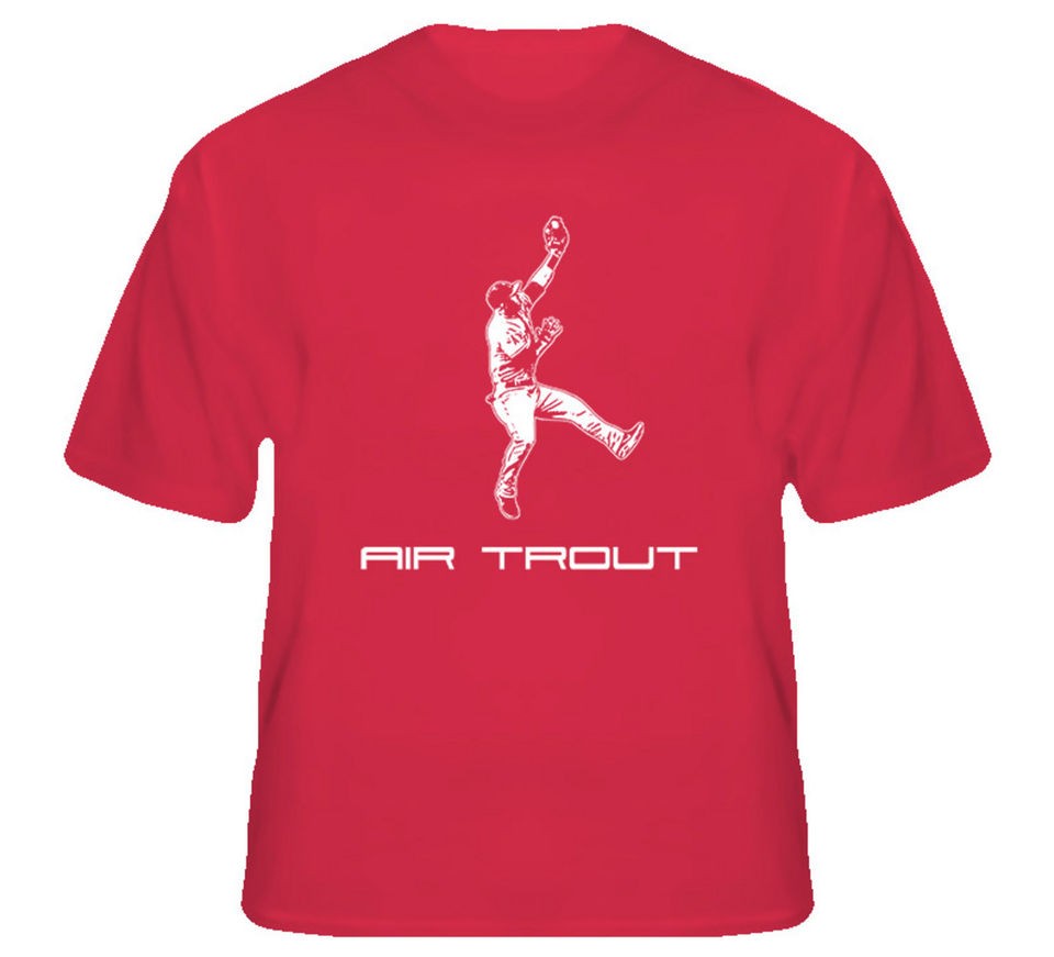 mike trout air trout baseball t shirt more options size