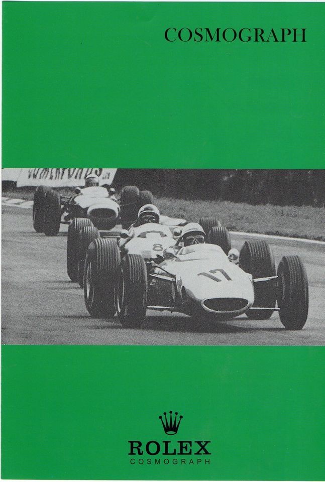   Brochure for DAYTONA COSMOGRAPH MODEL 6239 from 1969 PAUL NEWMAN