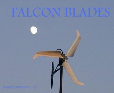   wind turbine generator blades and hub 17 mm hole fits delco pma