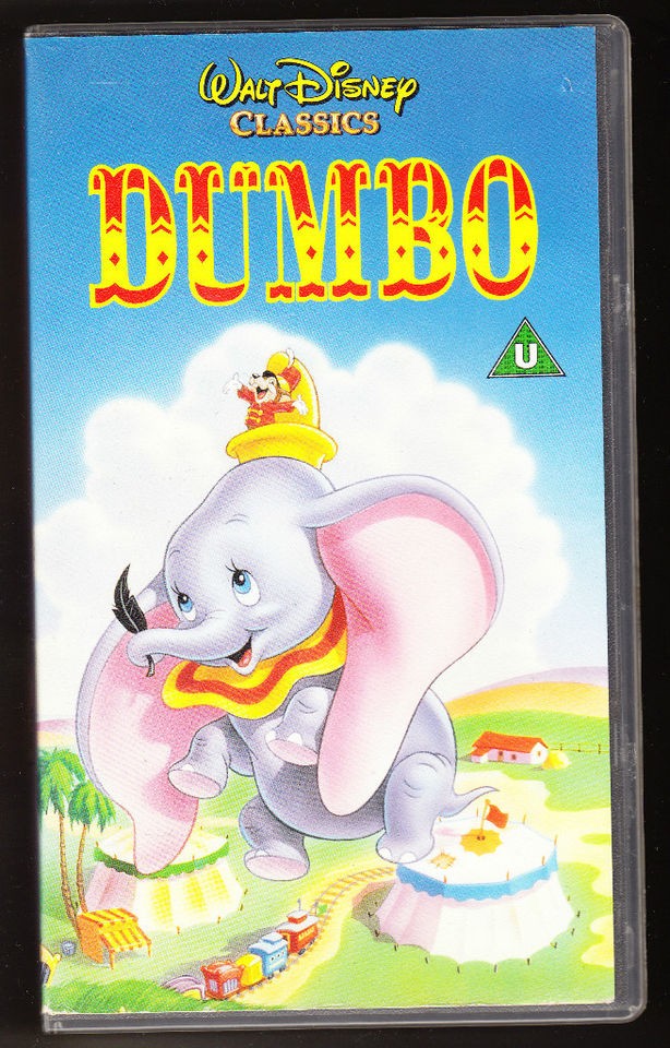 DISNEY   DUMBO   VHS PAL (UK) VIDEO   AUTHENTIC HOLOGRAMS