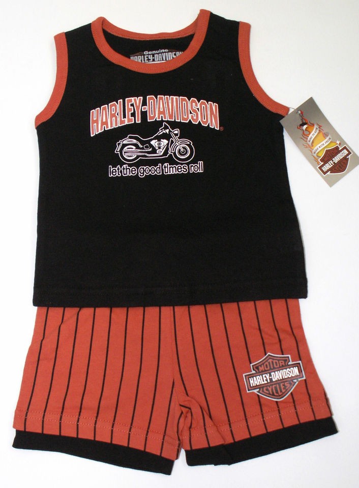 Harley Davidson Toddler Boy Tank Top & Shorts Set   T Shirt   Kids