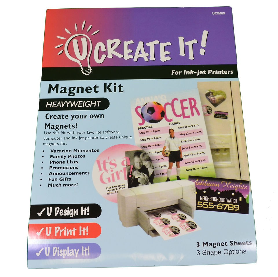   It Magnet Kit Print At Home Business Cards Save The Date 3 Sheets