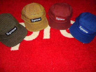   BOX LOGO MOTIF CAMP CAP TRIBAL AZTEC CAMO HAT COMME SAFARI CDG