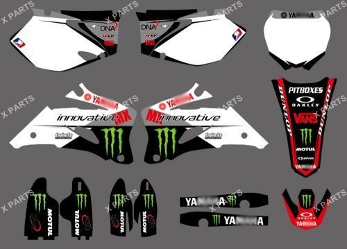 TEAM GRAPHICS&BACKG​ROUNDS DECALS STICKERS For YAMAHA YZ250F YZ450F 