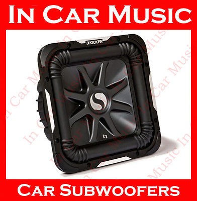   Kicker Solobaric Square L7 Dual 4 Ohm Car Subwoofer Sub Bass Speaker