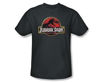 jurassic park stone logo adult t shirt more options t
