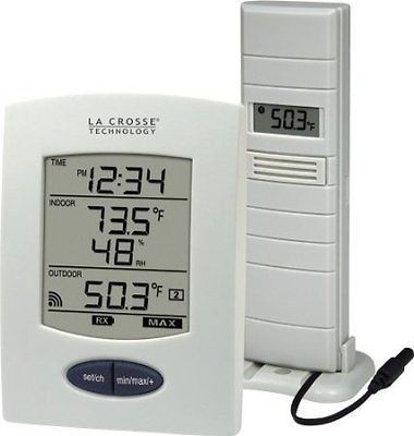   Air Temperature Home Wireless Weather Station w/Digital Time NEW