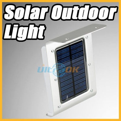 16 LED Solar Power Sound Sensor Detector Outdoor Light Waterproof Lamp 