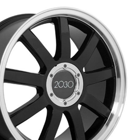 18 Black RS4 Style Deep Dish Wheels Set of 4 Rims Fit Audi A4 A6 A8 
