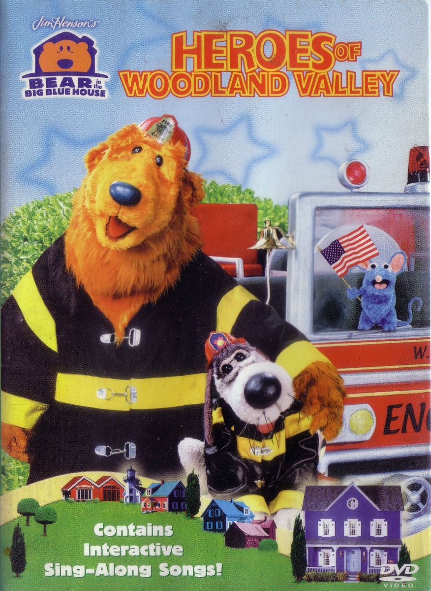 Bear in the Big Blue House Heroes of Woodland Valley (DVD, 2003) .