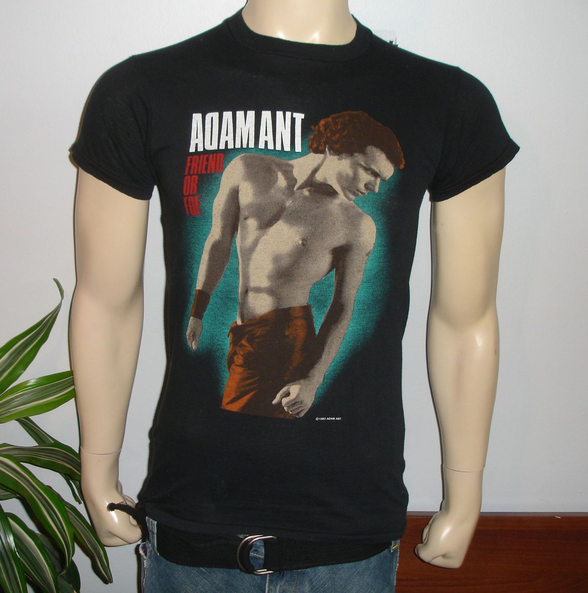 RaRe 1983 ADAM ANT vintage rock concert tour t shirt M 80s new wave 