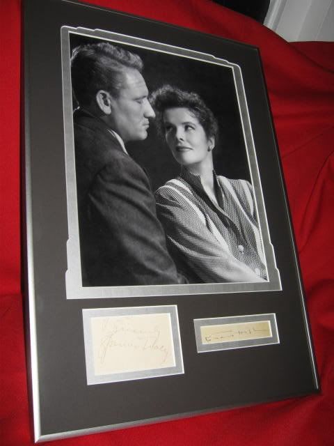 Spencer Tracy Autograph Katharine Hepburn Autograph Original 