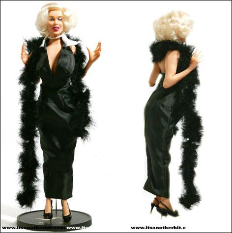 Marilyn Monroe Doll Gentlemen Prefer Blonds Black Dress