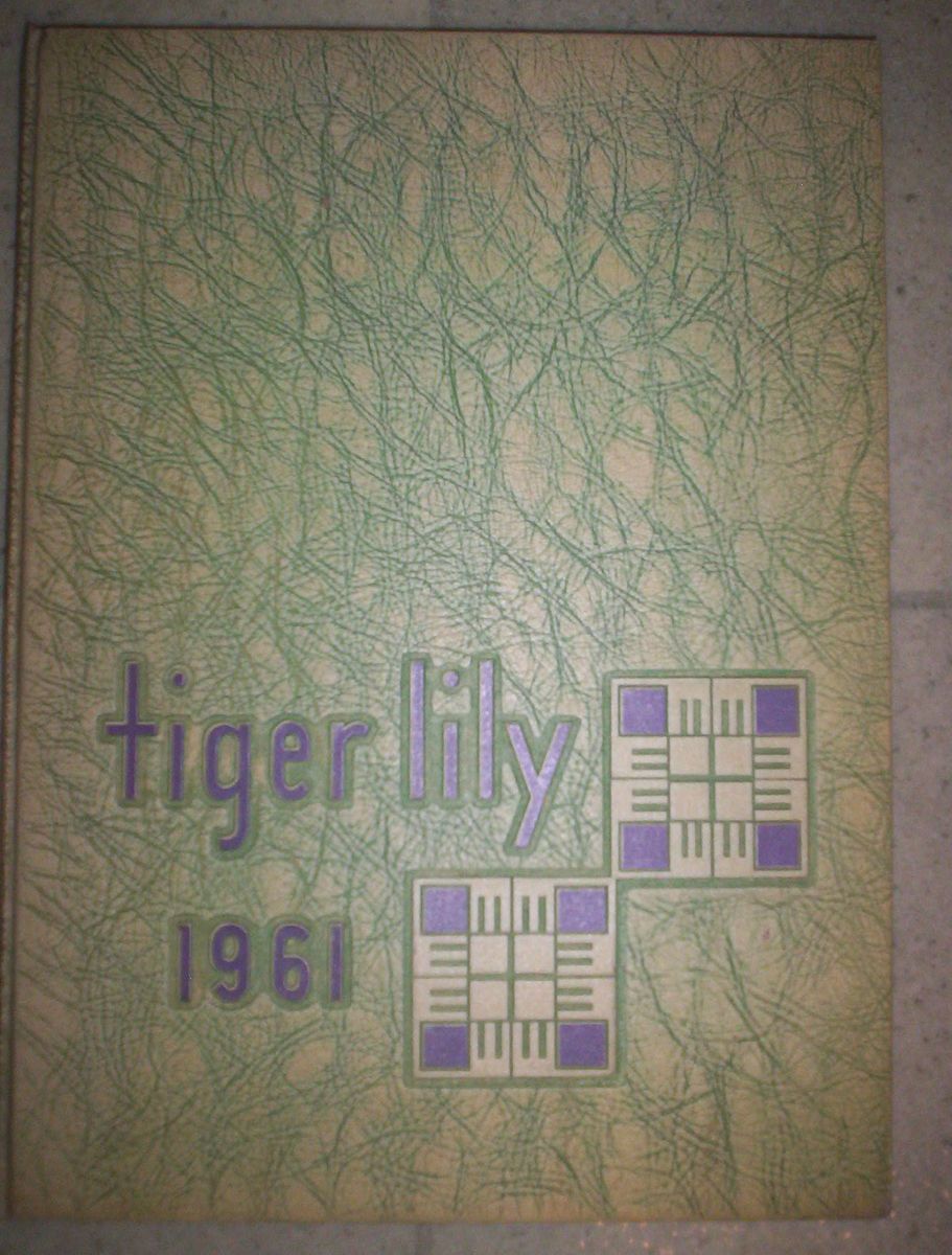 Vintage Port Allegany Pa High School Yearbook 1961 Tiger Lily ORIGINAL