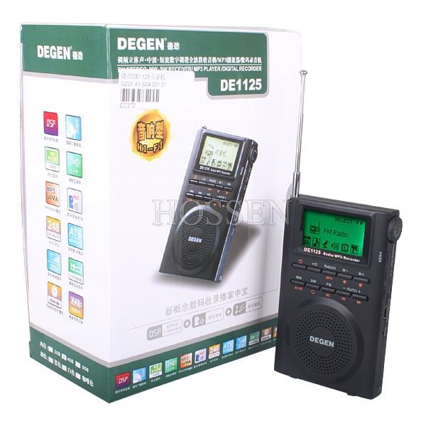 Degen DE1125 Digital Radio  Recorder Stereo DSP Am FM MW SW 4GB Li 