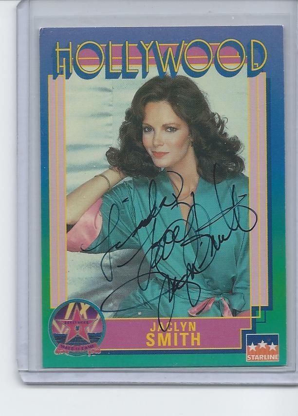Jaclyn Smith Autographed Hollywood Walk Of Fame Card Charlies Angels 