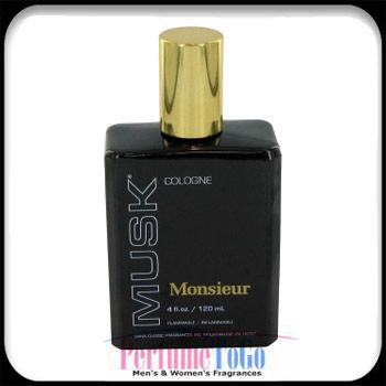 MUSK MONSIEUR by DANA for Men * 4.0 oz / 120 ml cologne splash 
