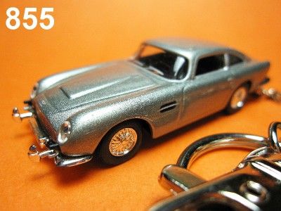 Aston Martin DB5 Key Chain Ring Fob James Bond 007 Silv