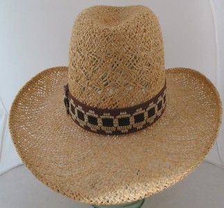 Bailey New West U Rollit Western Straw Cowboy Hat Size 7 21 7 8 56cm 