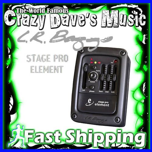 New LR Baggs Stagepro Element Active Pickup Preamp