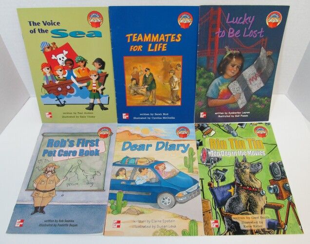 Huge Lot 57 McGraw Hill Leveled Books Readers Red Green Blue Reading 