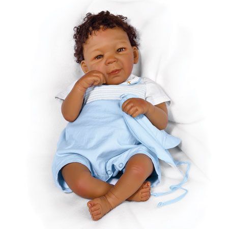   So Truly Real Sunday Best Caleb Boy Baby Doll African American