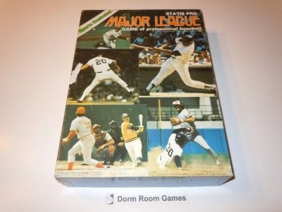 Statis Pro Major League Baseball Board Game 1980 Avalon Hill Sports 