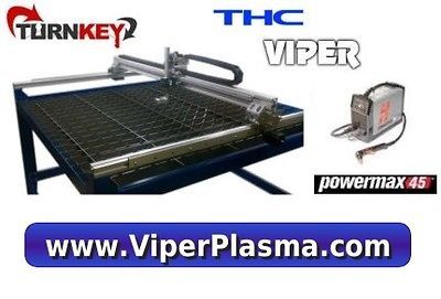 Turnkey New 4 X 4 CNC PLASMA , HYPERTHERM POWERMAX 45,GECKO,THC 