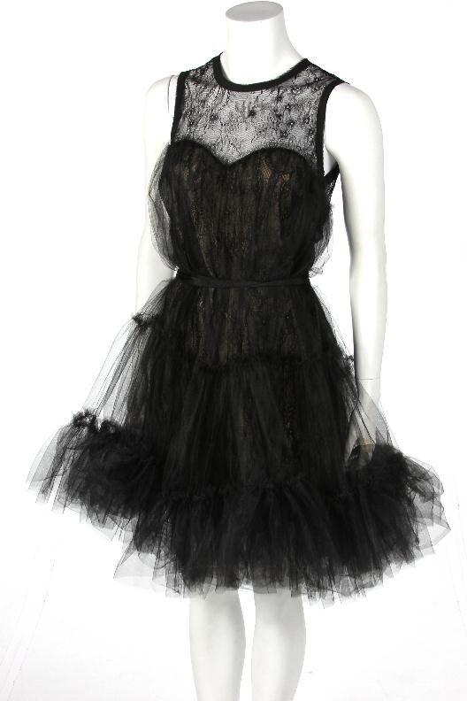 New ABS by Allen Schwartz Womens Strapless Party Dress in Black US 10 