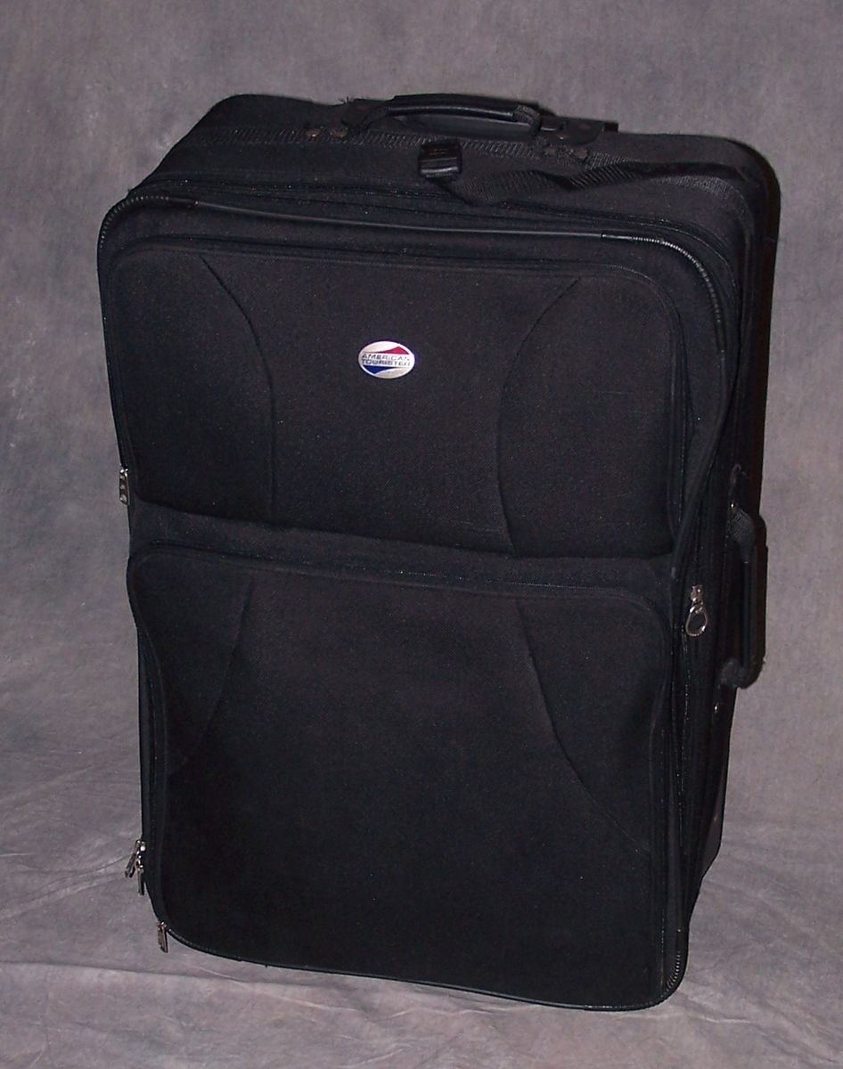American Tourister 29 Upright Suitcase Luggage Wheeled Black