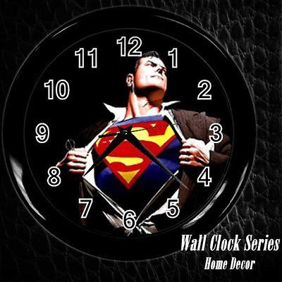 new superman super hero wall clock decor gift from hong