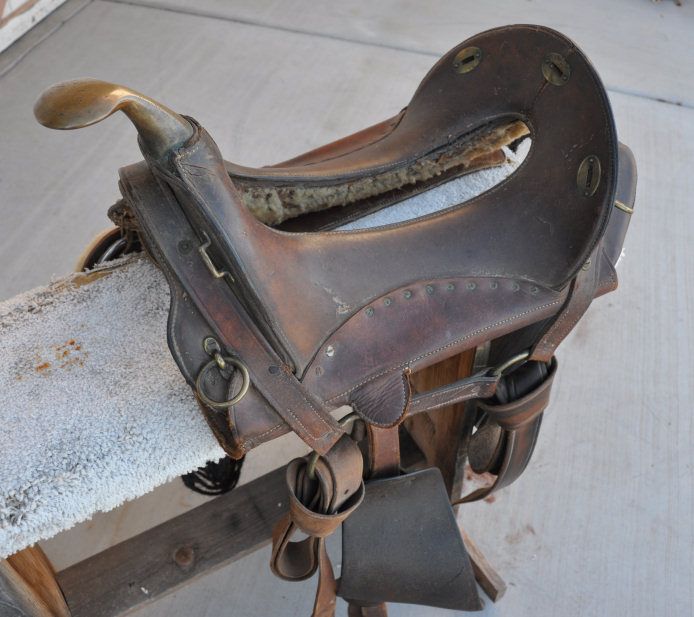 Vintage Saddle Joe Beeler Estate McClellan Cavalry Mule Saddle
