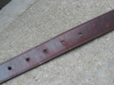 bill adler used brown leather concho belt 42 105