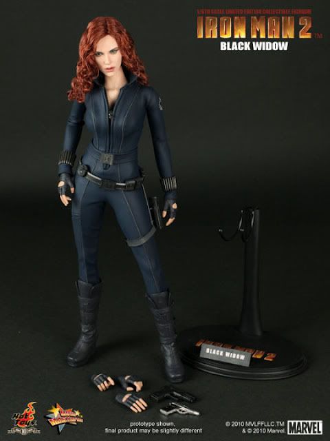 Hot Toys Black Widow Iron Man 2 12 inch Figure Marvel Avengers