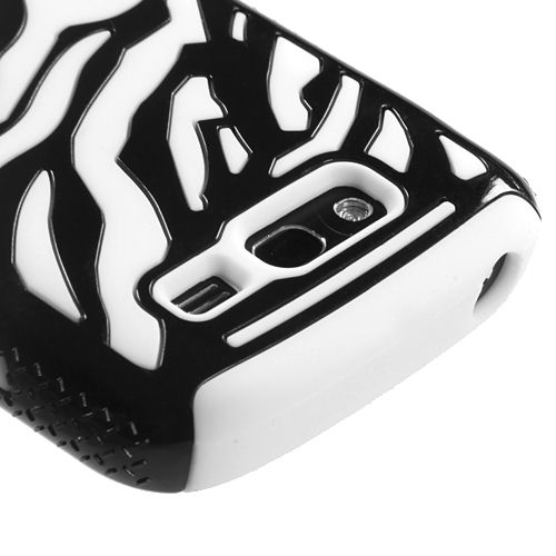 Samsung Galaxy S Blaze 4G T769 Hybrid Case Cover Black Zebra/ White 