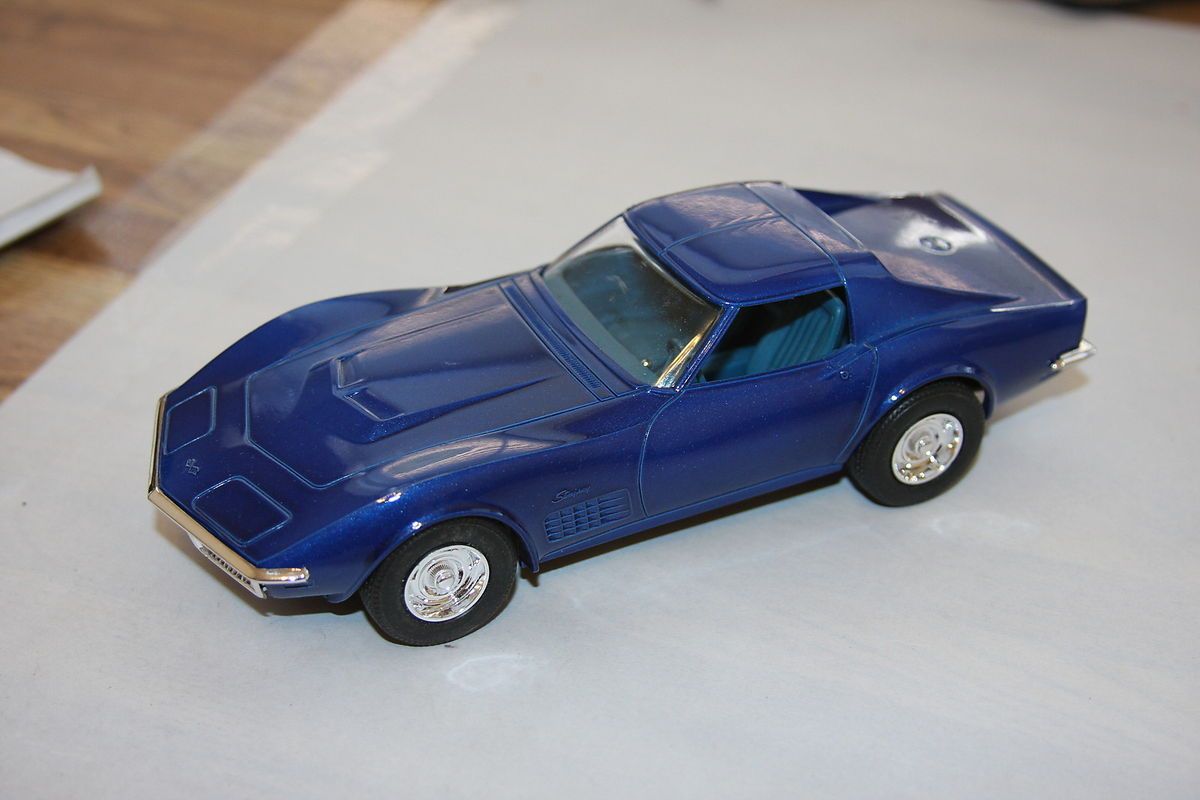   Put Together Kit Promo Model Chevy Corvette Painted Bridgehampton Blue