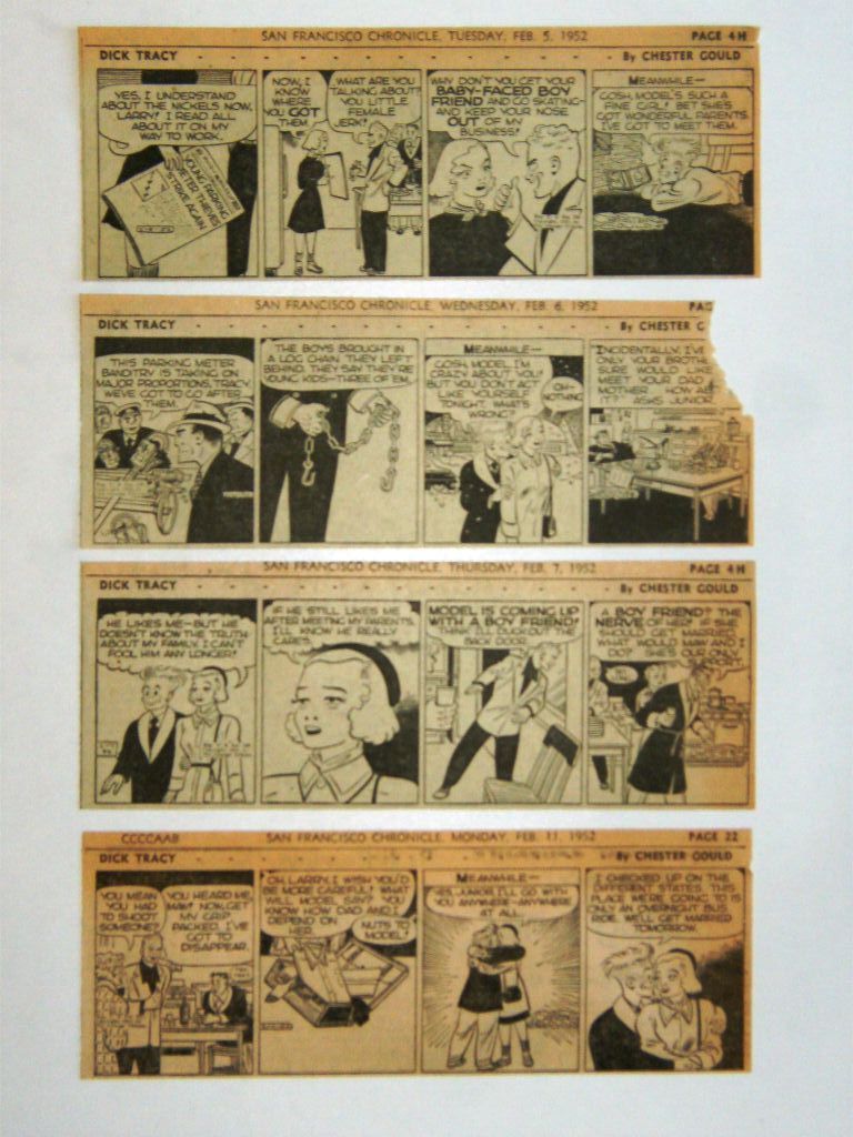    = DICK TRACY =  276 daily comics   by Chester Gould  =  DICK TRACY