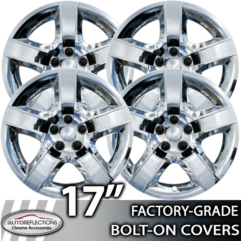 2007 2010 Pontiac G6 17 Chrome Bolt on Hubcaps Wheel Covers