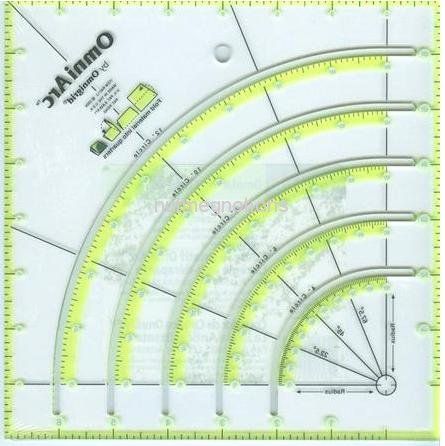 New Dritz Omnigrid Omniarc Circle Ruler Quilting USA