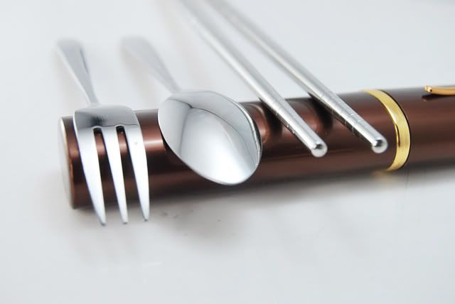  Stainless Steel Tableware Chopsticks Spoon Fork Camp Hikesets