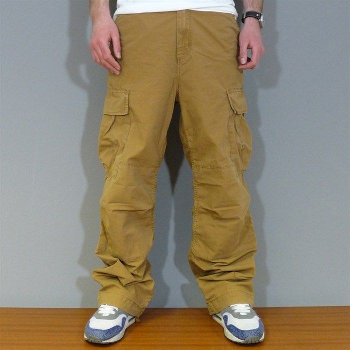 Carhartt Mens Cargo Pants Columbia Ripstop Carhartt Brown Stone Washed