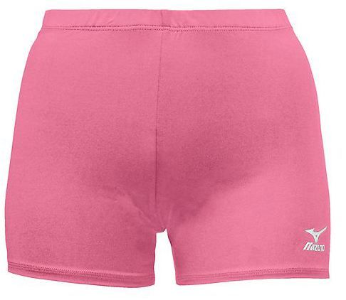  new mizuno vortex volleyball low rise shorts spandex pink adult medium