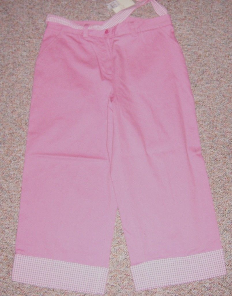  Christopher Banks Pink Cropped Capris Pants Size 10