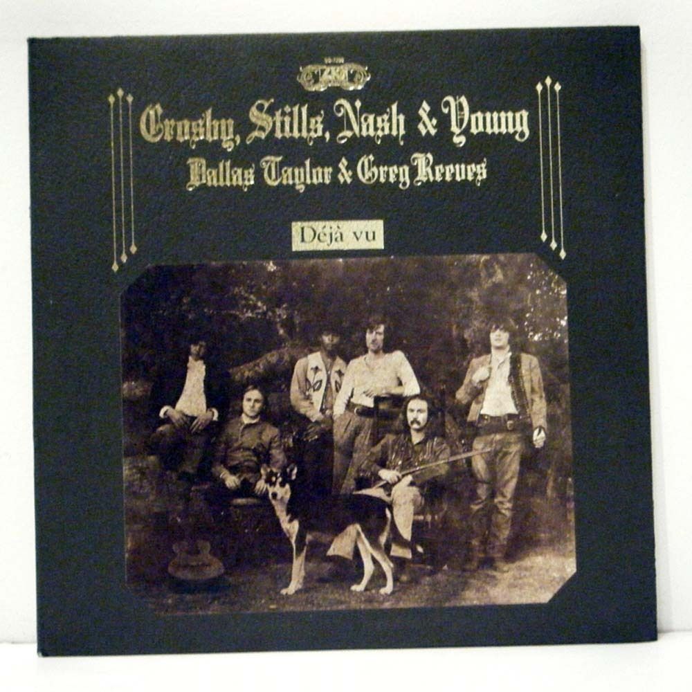 Crosby Stills Nash and Young LP Deja Vu 1970 Atlantic