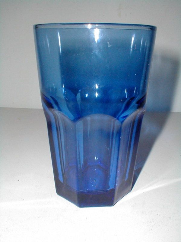 Libbey Crisa Gibraltar Boston Duratuff Blue Tumbler S