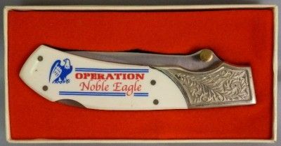  Noble Eagle, Single Blade Folding Pocket Knife, Frost Cutlery
